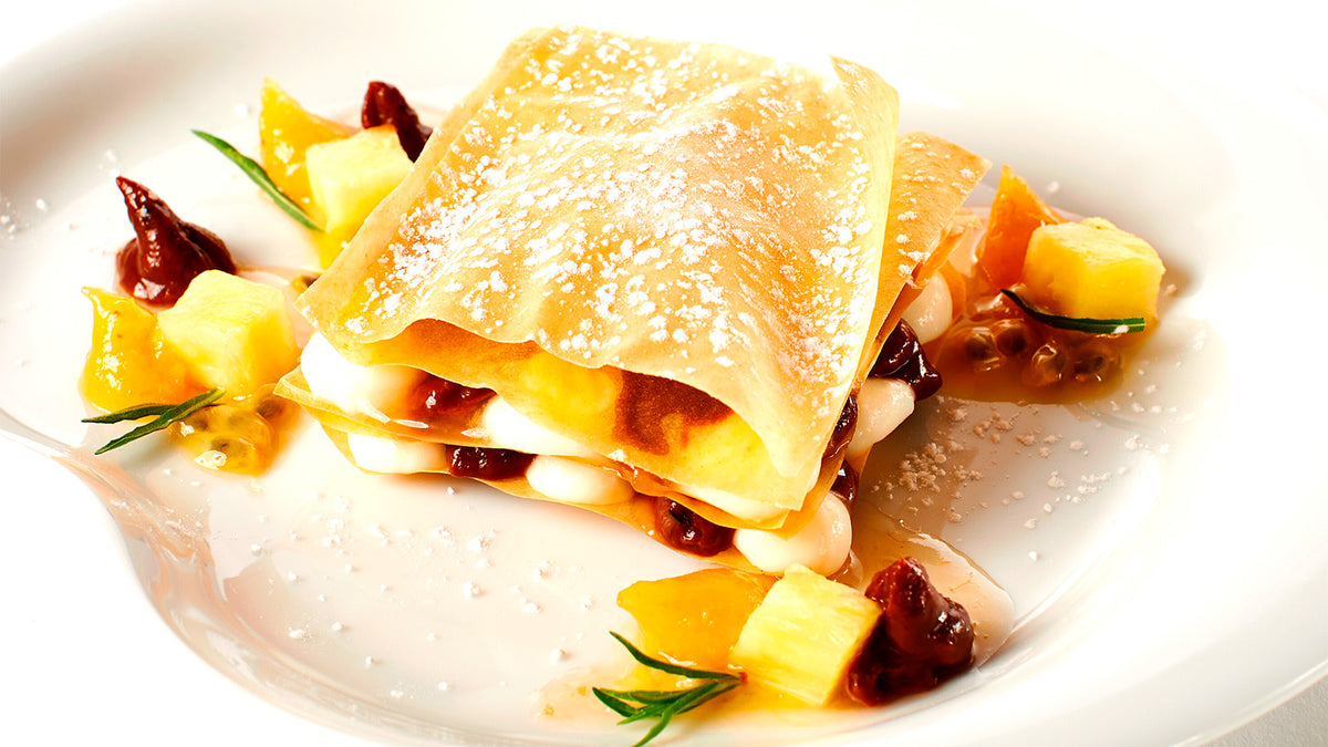 Mil Folhas Tropical com Doce de Ananás dos Açores com Erva-Princípe - 1ªMasterchef - Lígia Santos