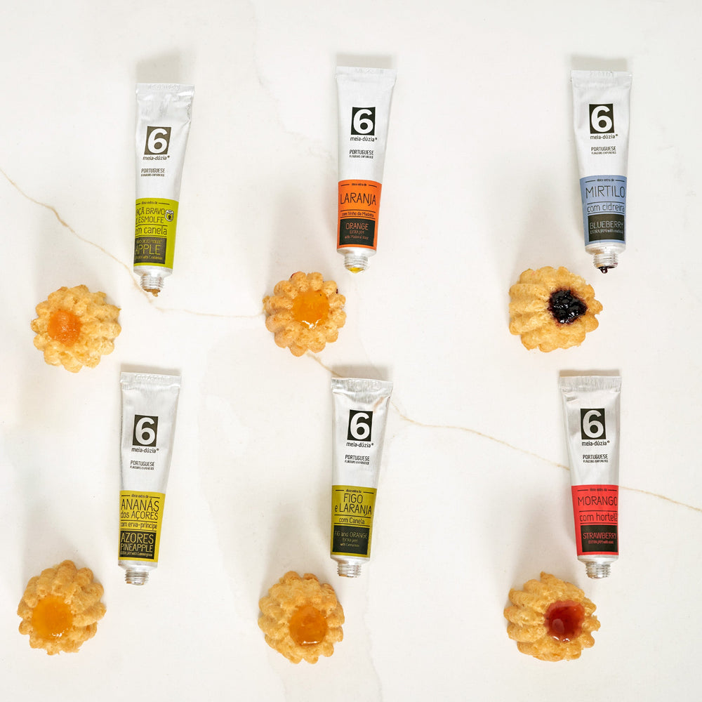 
                  
                    Experience Box: Travel Kit 6 Fruit Jams – Portuguese Tiles + Crackers
                  
                